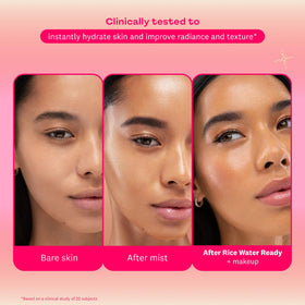 Fine mist spray in motion demonstrating The Face Shop hydration boost
