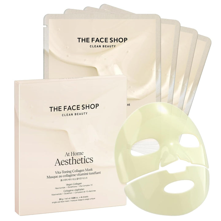 THE FACE SHOP front packaging showing mask sachet and ingredient benefits