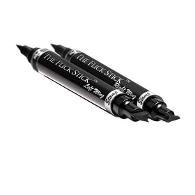 The Flick Stick in a makeup bag lifestyle shot showing everyday use benefit: convenient portability
