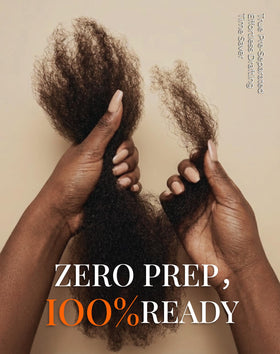 The Fox hair in use creating micro twists for a neat protective style