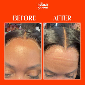 The Frontal Queen liquid texture detail highlighting smooth, non-sticky formula