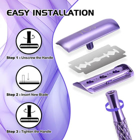 THE GROOMING SOCIETY metal handle close-up texture for secure grip