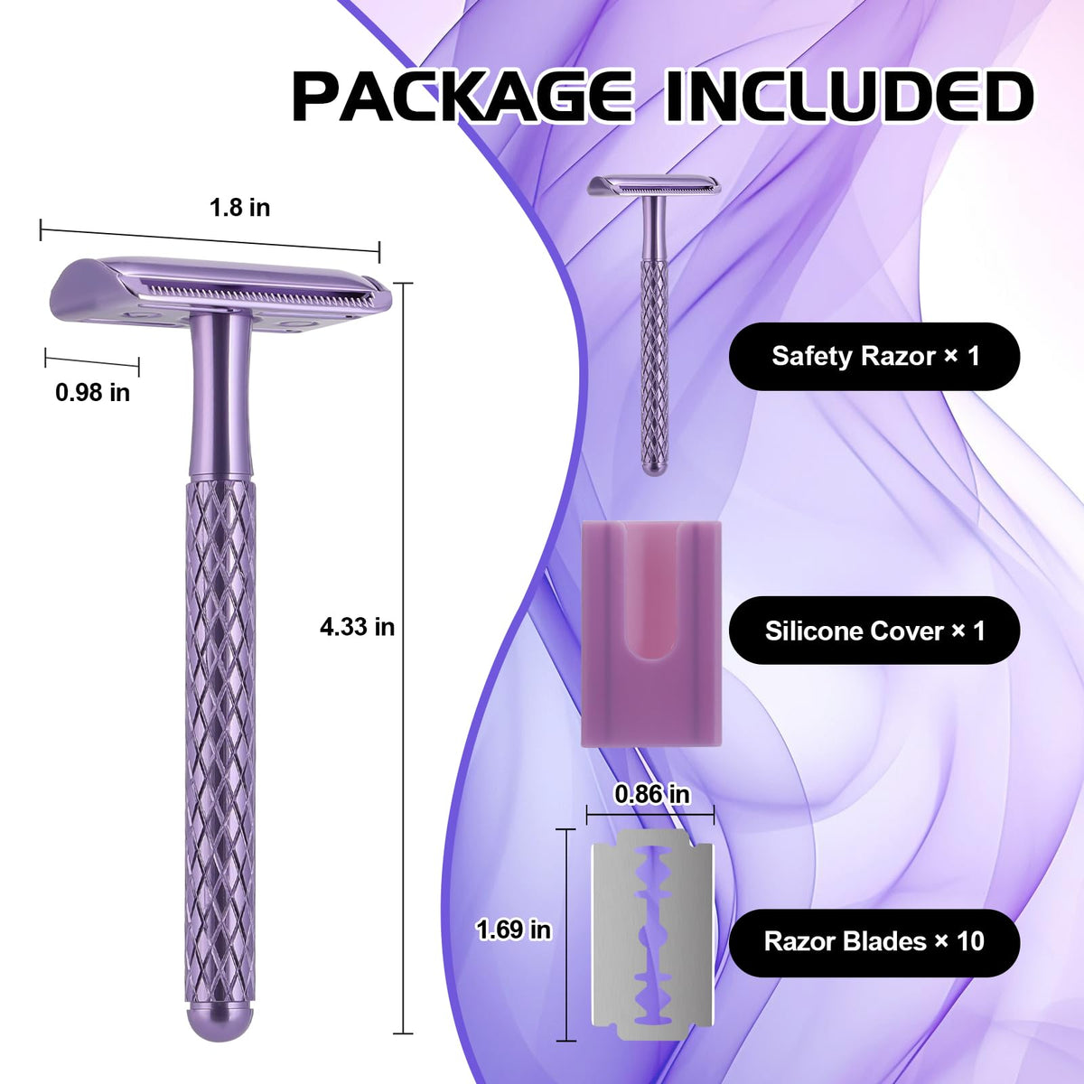 THE GROOMING SOCIETY razor and sleeve in travel kit showing convenience