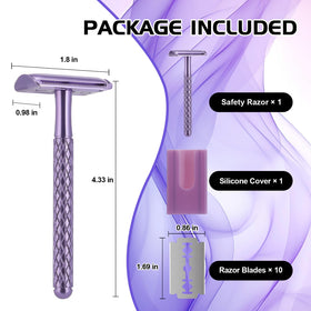 THE GROOMING SOCIETY razor and sleeve in travel kit showing convenience