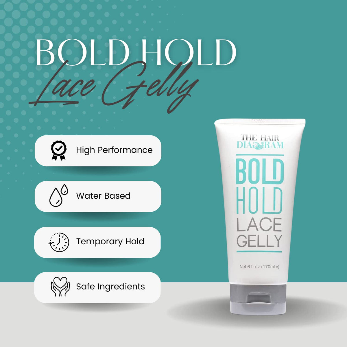 Application at the hairline using The Hair Diagram gel to lay lace for a natural finish