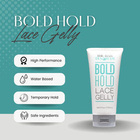 Application at the hairline using The Hair Diagram gel to lay lace for a natural finish