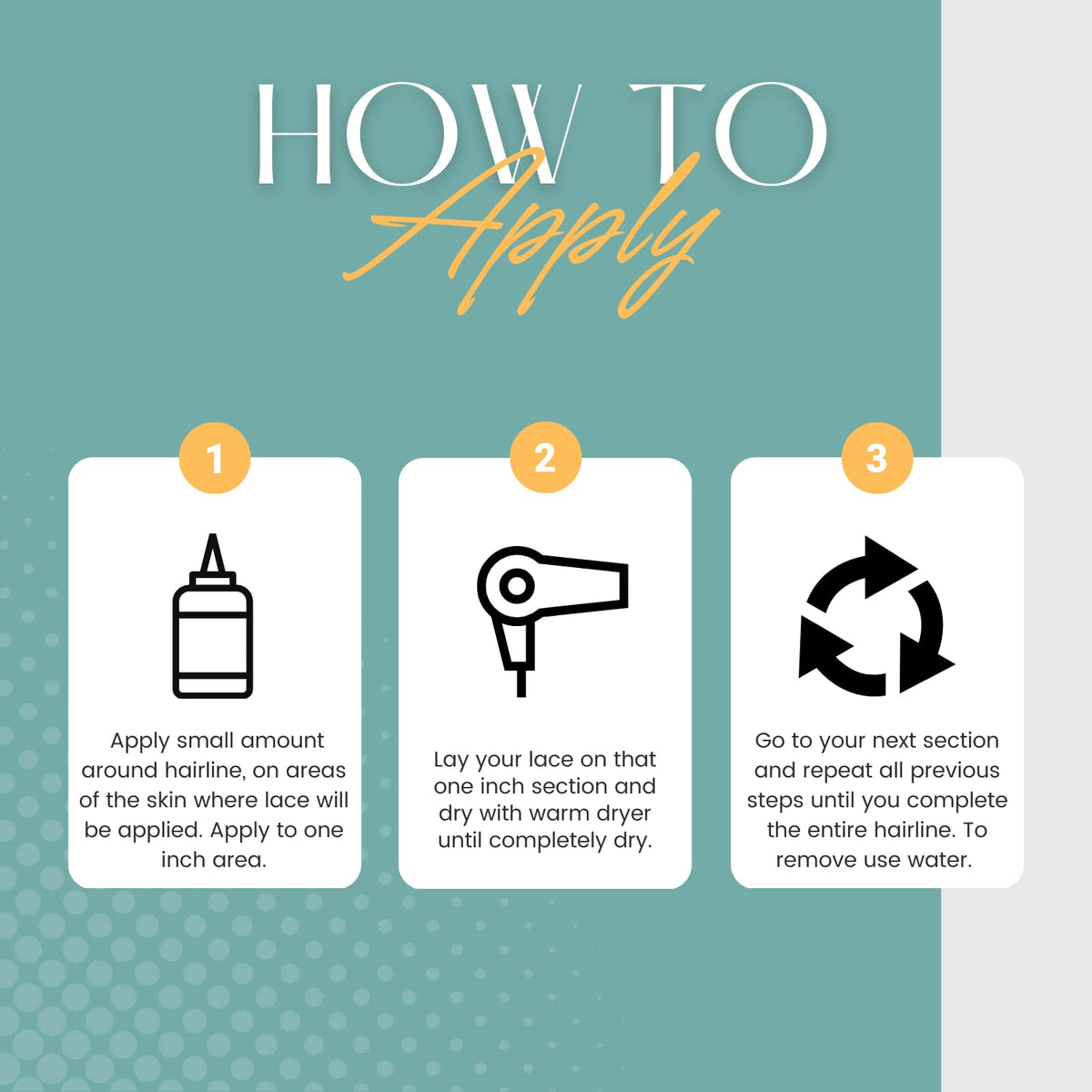 Patch test of The Hair Diagram gel on skin illustrating safety check and reduced irritation