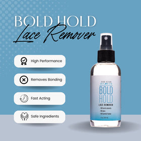 The Hair Diagram bottle in hand showing 4oz scale for travel and storage benefit