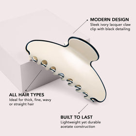 The Hair Edit couture clip close-up of teeth showing slip-resistant grip