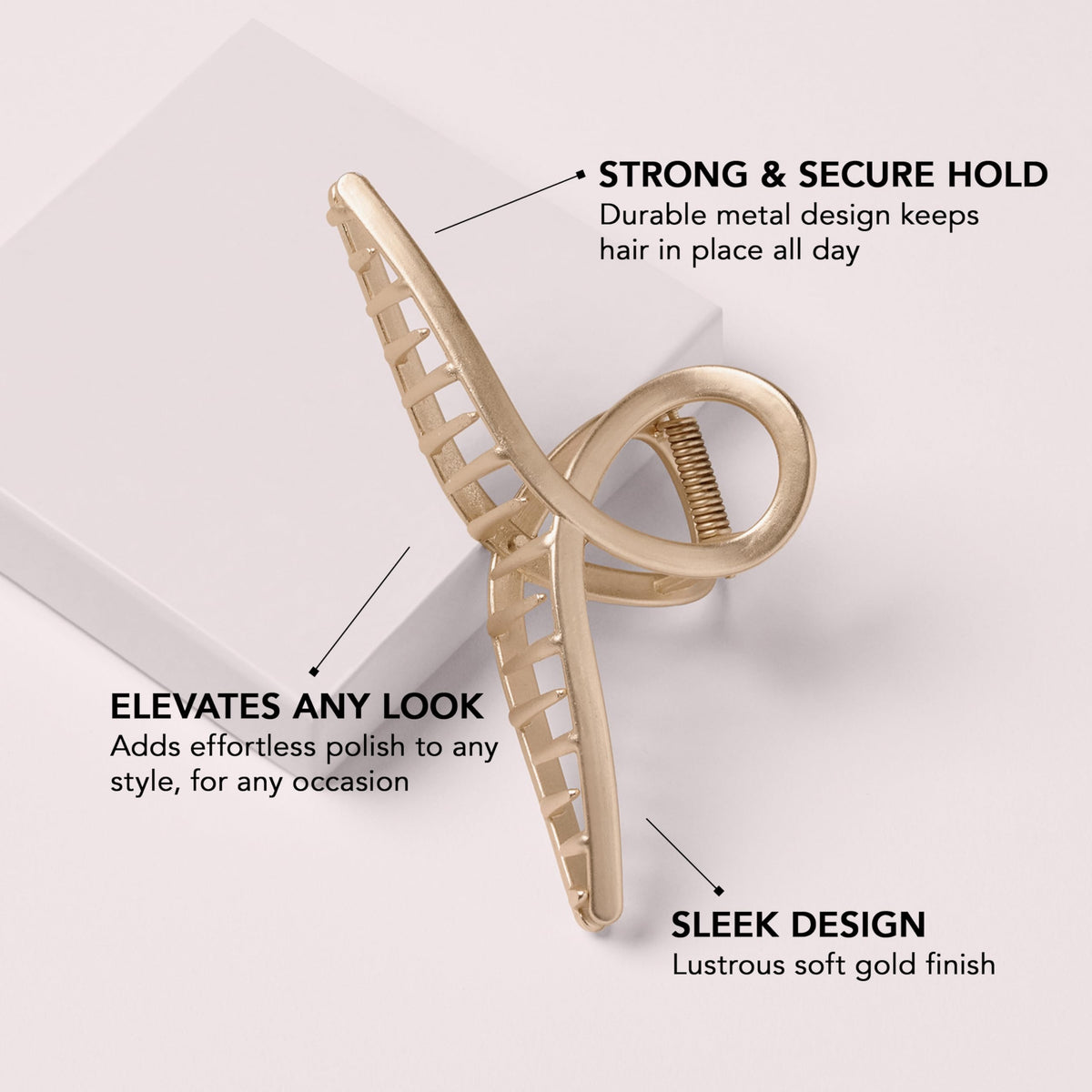 The Hair Edit side profile highlighting curved shape for comfortable secure hold