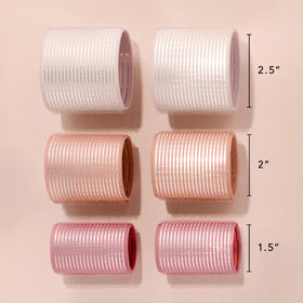 The Hair Edit rollers being blow-dried to set style faster and lock shape