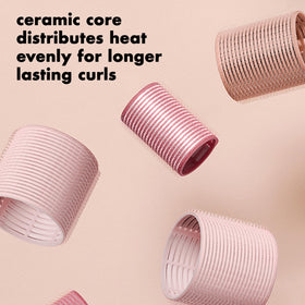 The Hair Edit three roller sizes lined up for versatile styling options benefit