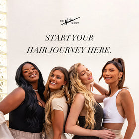 The Hair Shop bottle placed in a professional salon kit showing efficiency benefit
