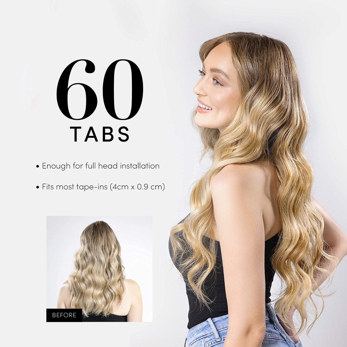 Smart Tab adhered to a silicone weft demonstrating compatibility and secure hold