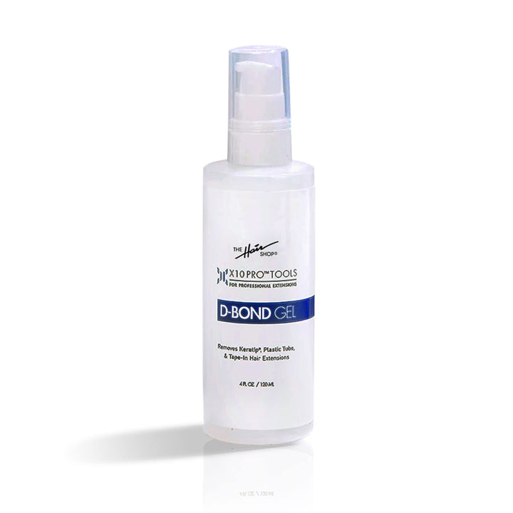 The Hair Shop front packaging showing X10 Pro-Tools bottle and label benefit