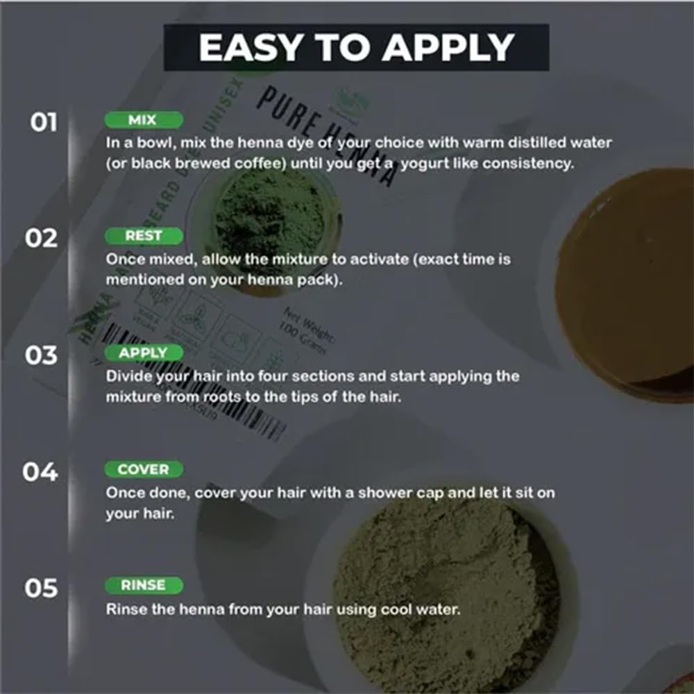 The Henna Guys application scene with gloved hands applying paste for coverage