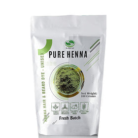 The Henna Guys front packaging showing red henna powder and label benefit