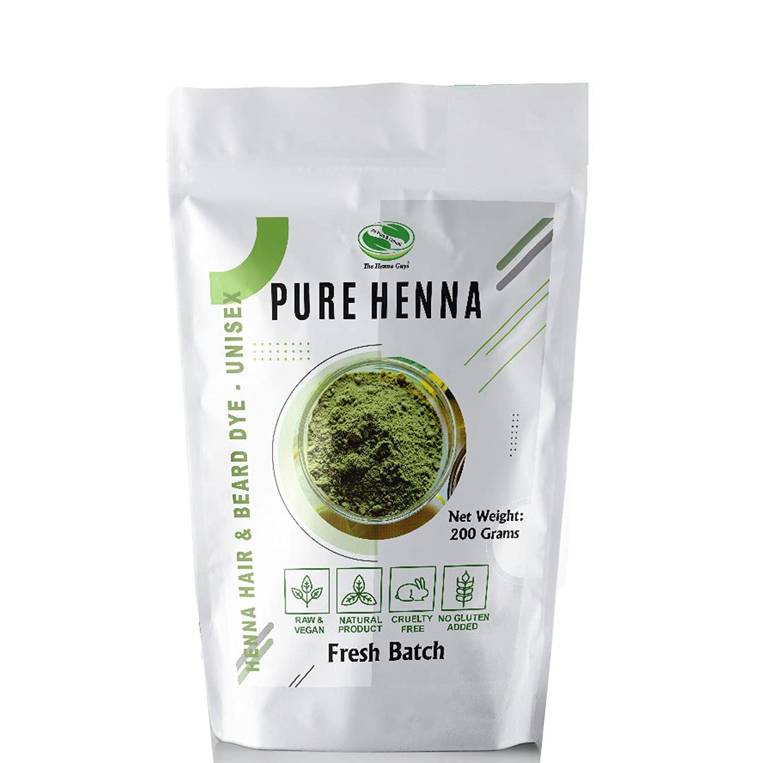 The Henna Guys front pouch showing 200g packaging and clear product name for easy identification