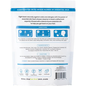 The Herbal Zen bathroom spa setting with steam and towels benefit: creates relaxing at-home spa vibe