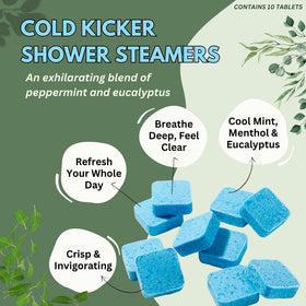 The Herbal Zen hand holding steamer to show scale and convenience benefit: easy to use in any shower