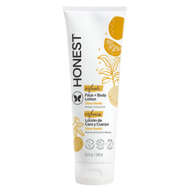 The Honest Company front packaging showing citrus vanilla scent and benefit of gentle hydration