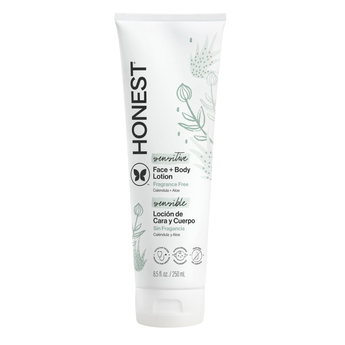 The Honest Company front bottle view showing clean packaging and gentle benefit