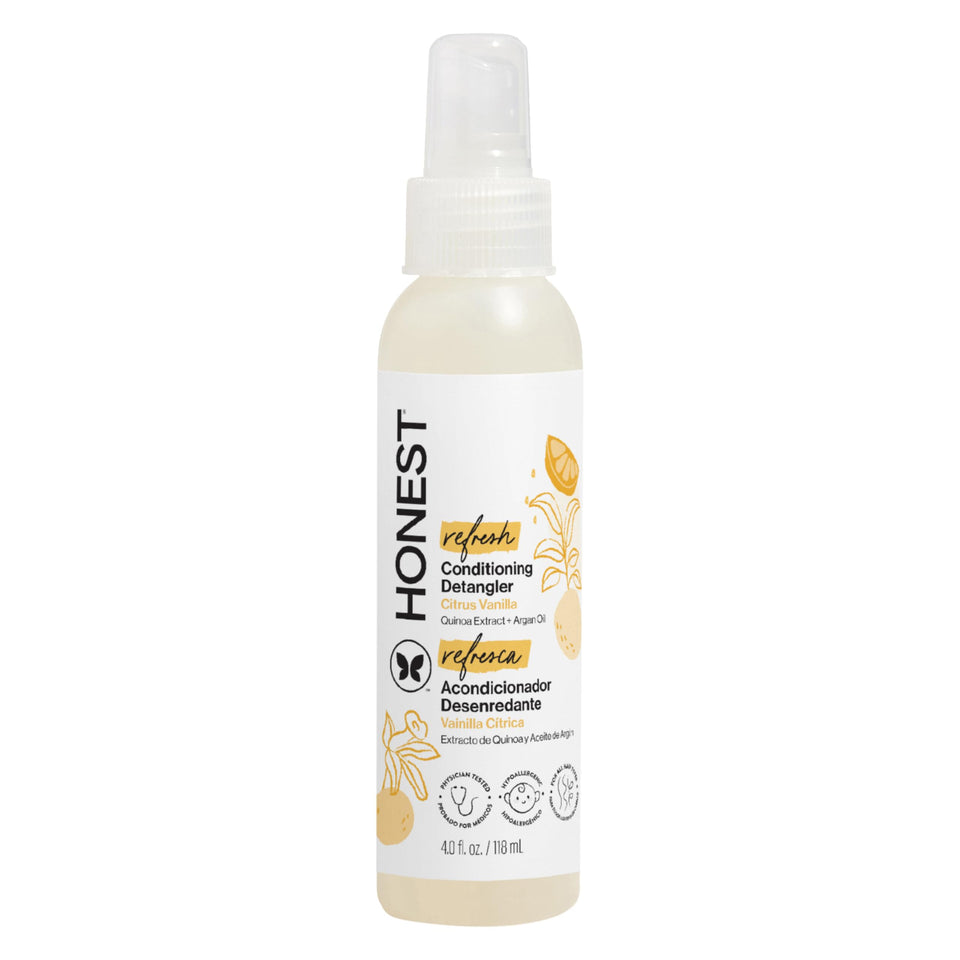The Honest Company front packaging showing citrus vanilla label and benefits
