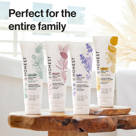 The Honest Company cruelty-free and made in USA badge highlighting ethical benefit