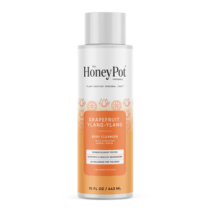 The Honey Pot Company front bottle showing label and size, promotes gentle hydration