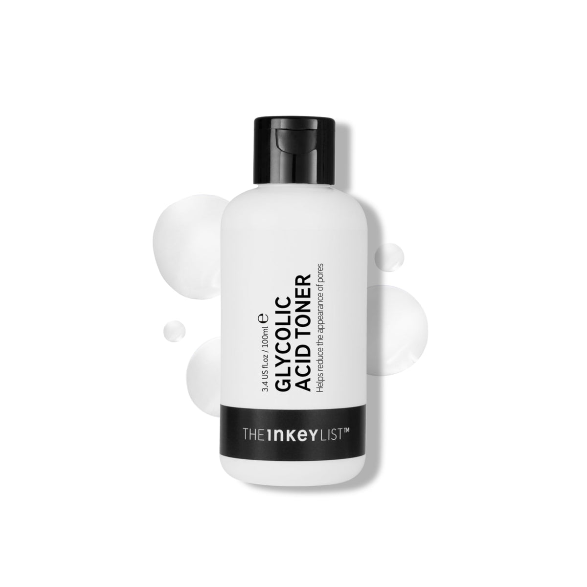 The INKEY List toner front packaging showing clear bottle and label for easy identification and benefit