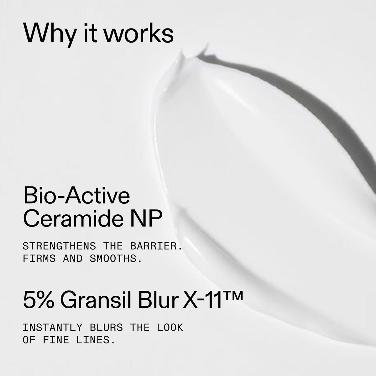 The INKEY List applying cream to neck and décolletage for plumping effect