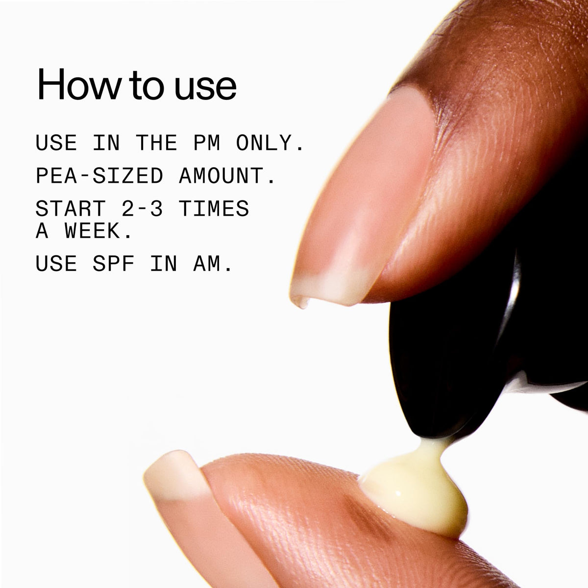 The INKEY List illustrated before and after texture, showing refined skin benefit