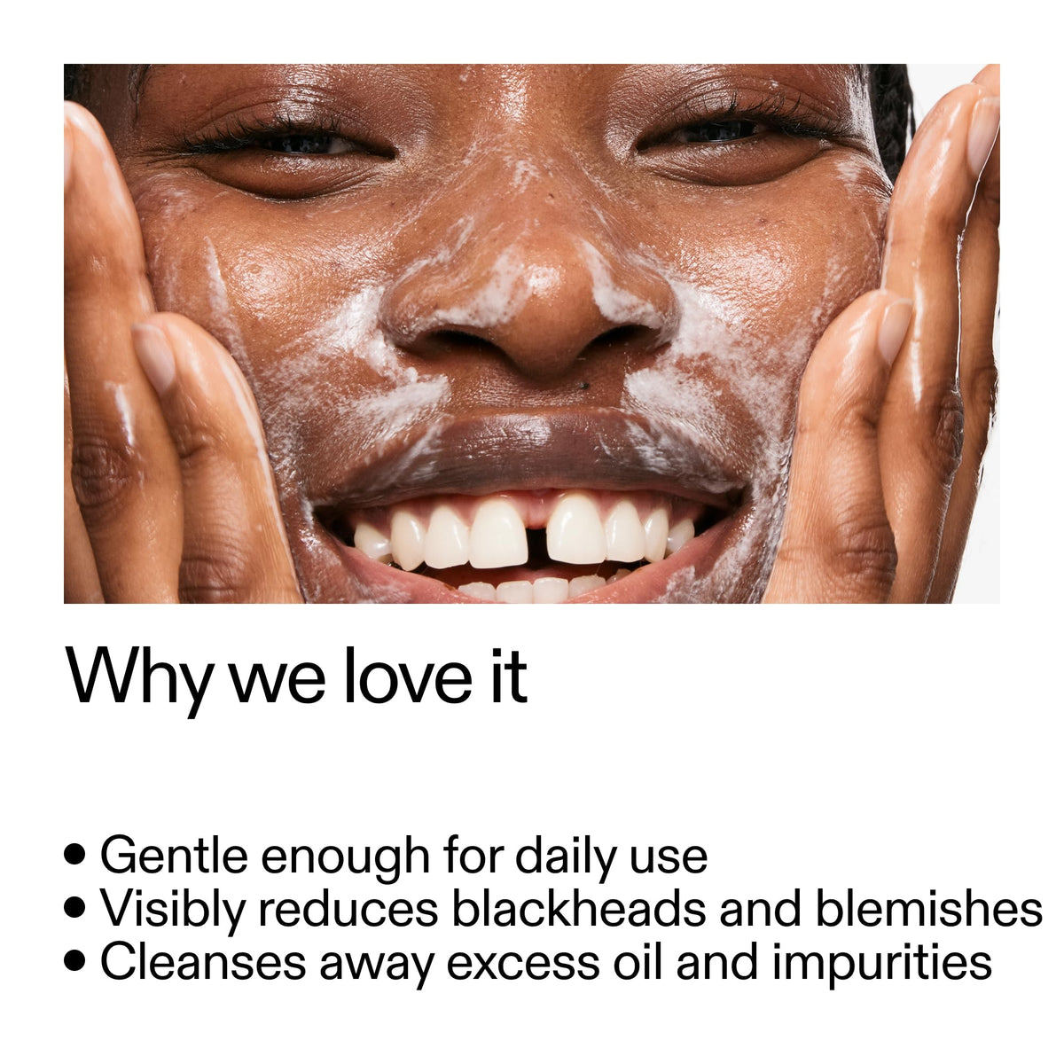 the inkey list cleanser being dispensed highlighting easy application benefit