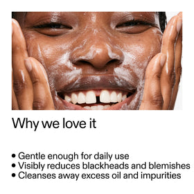the inkey list cleanser being dispensed highlighting easy application benefit