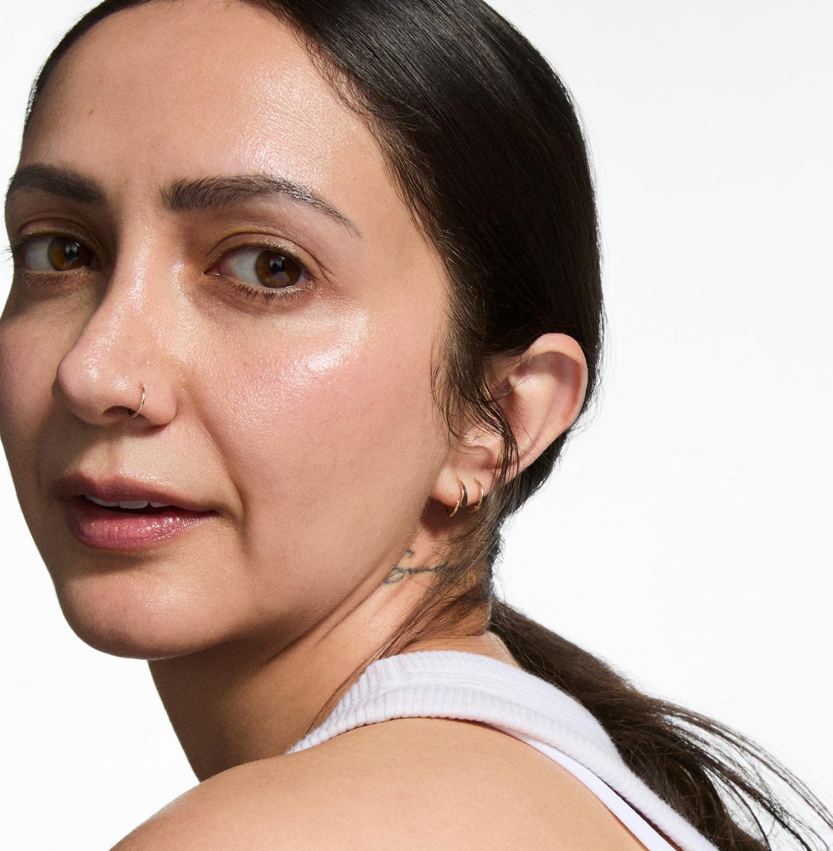 The INKEY List on bathroom shelf during skincare routine, easy layering