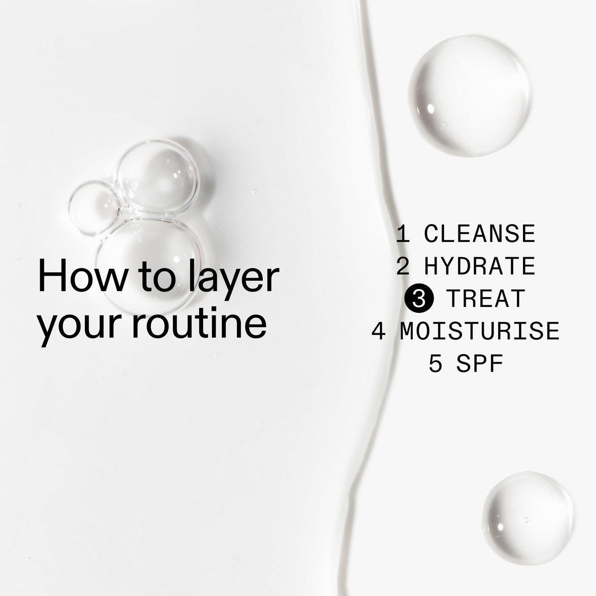 The INKEY List close-up of serum texture, lightweight hydrating finish