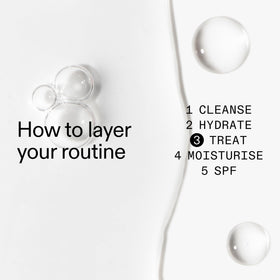 The INKEY List close-up of serum texture, lightweight hydrating finish