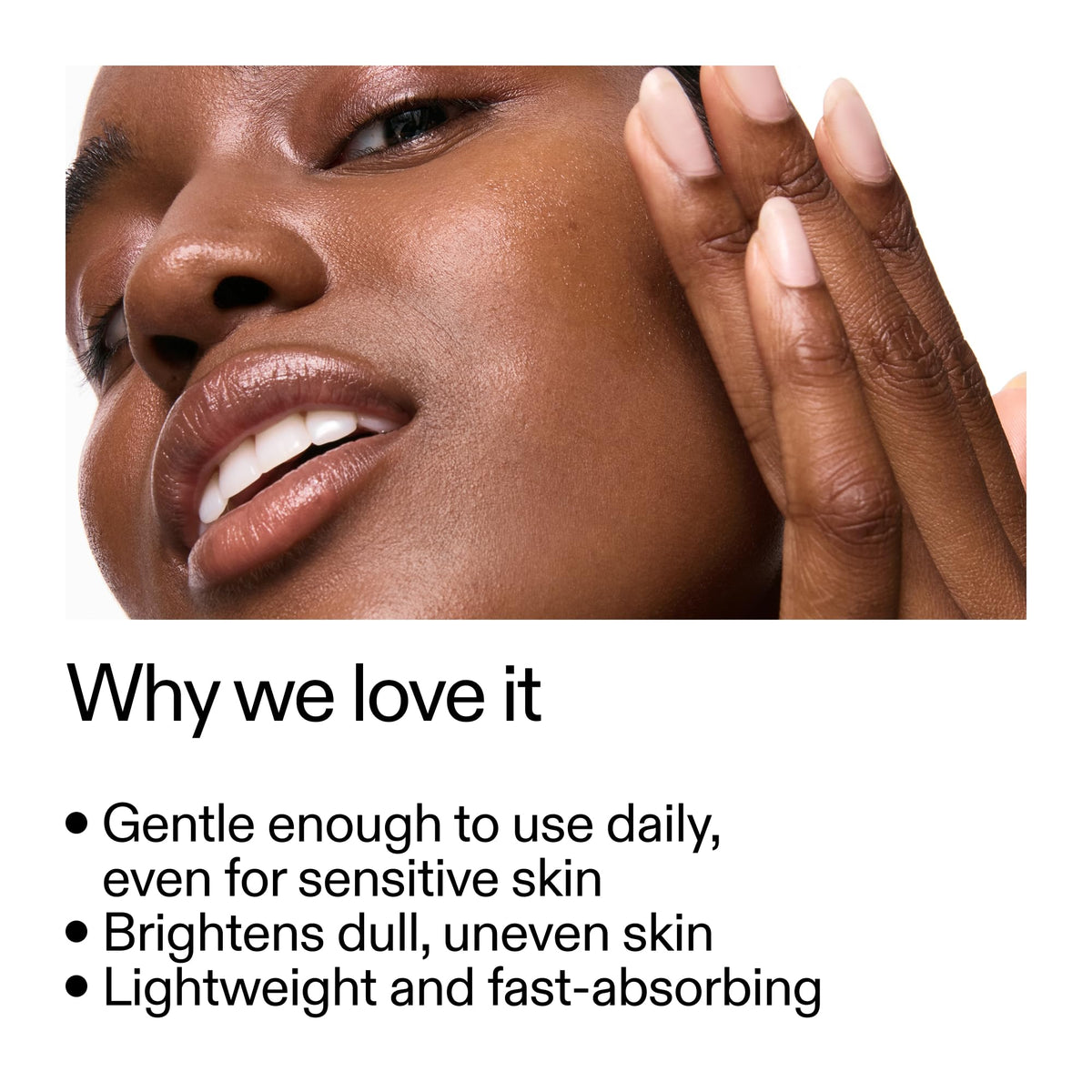 The INKEY List dropper releasing serum, highlights smooth texture and easy application benefit