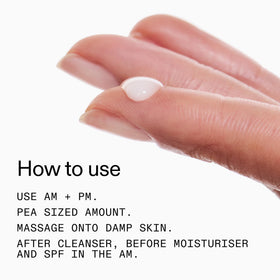 The INKEY List before and after skin texture comparison, showing smoother appearance benefit