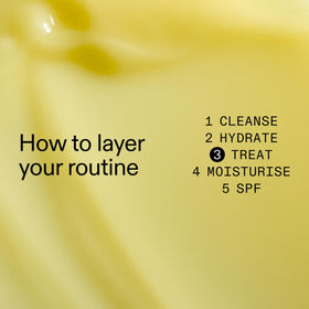Ingredient label close-up on The INKEY List highlighting active ingredients