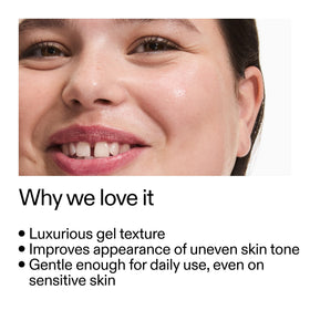 The INKEY List gel texture close-up demonstrating smooth spreadability and gentle exfoliation