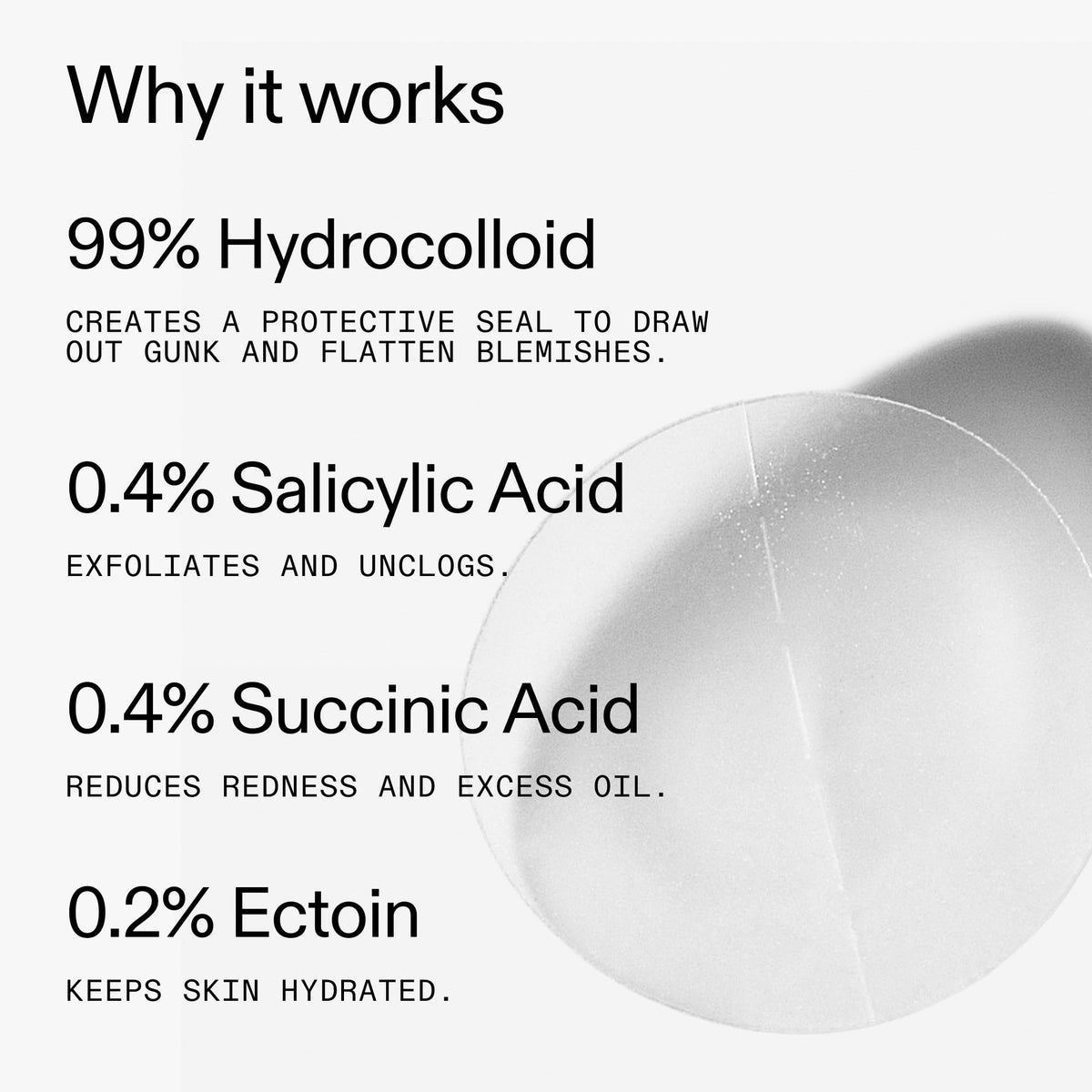 The INKEY List ingredient label highlighting salicylic acid benefit