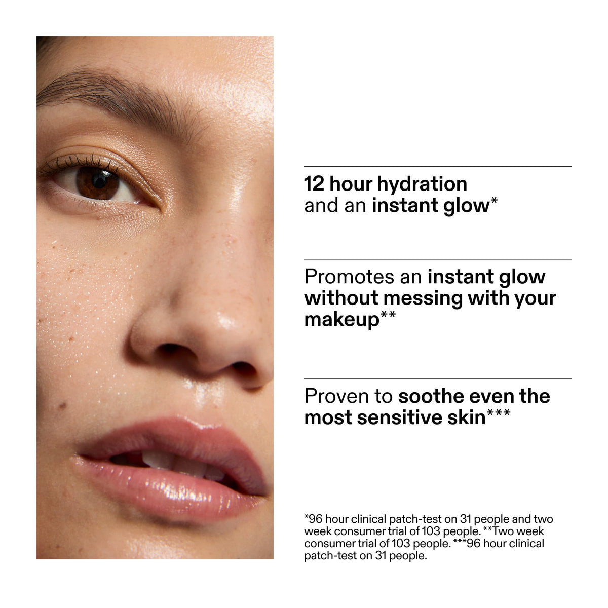 The INKEY List label ingredients detail, revealing Hydroviton Aquaxyl and marine water benefits