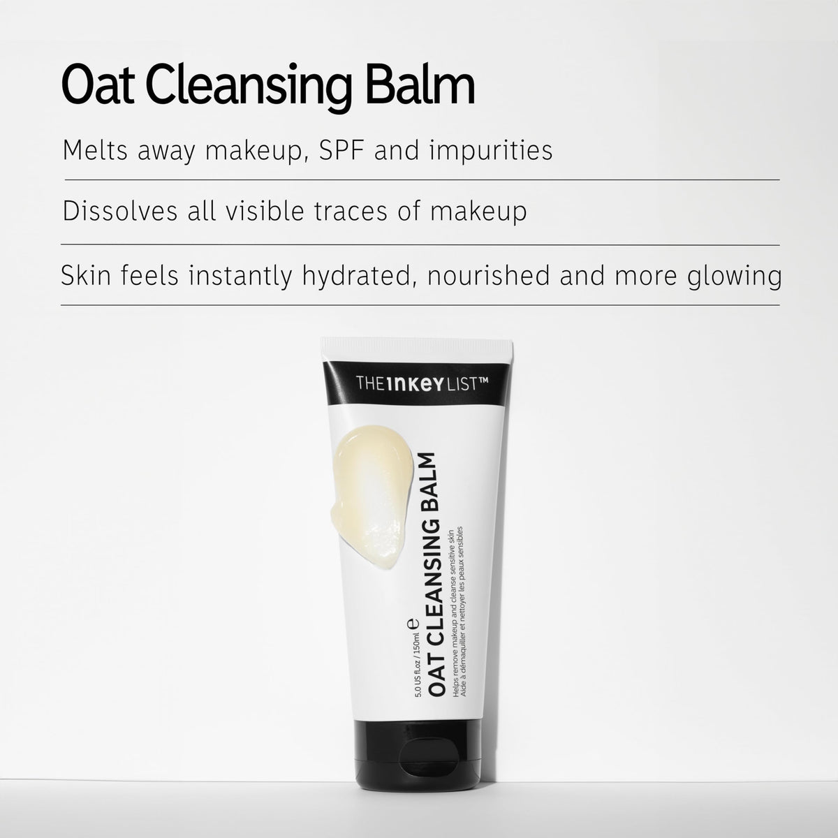 The INKEY List open jar texture close-up demonstrating creamy meltability