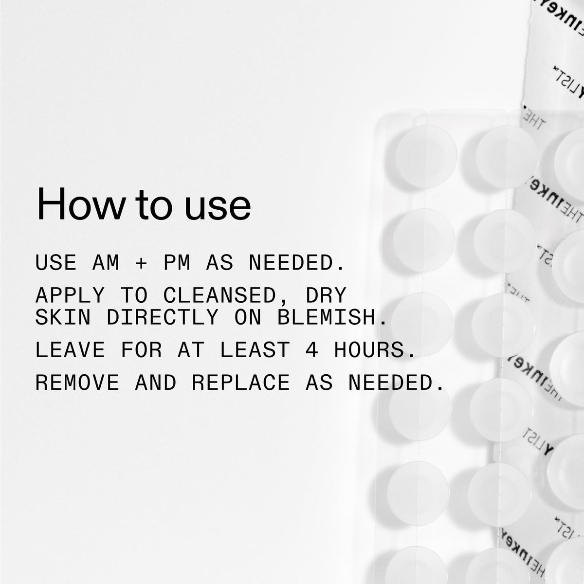 The INKEY List patch absorbing fluid to show protective absorption benefit