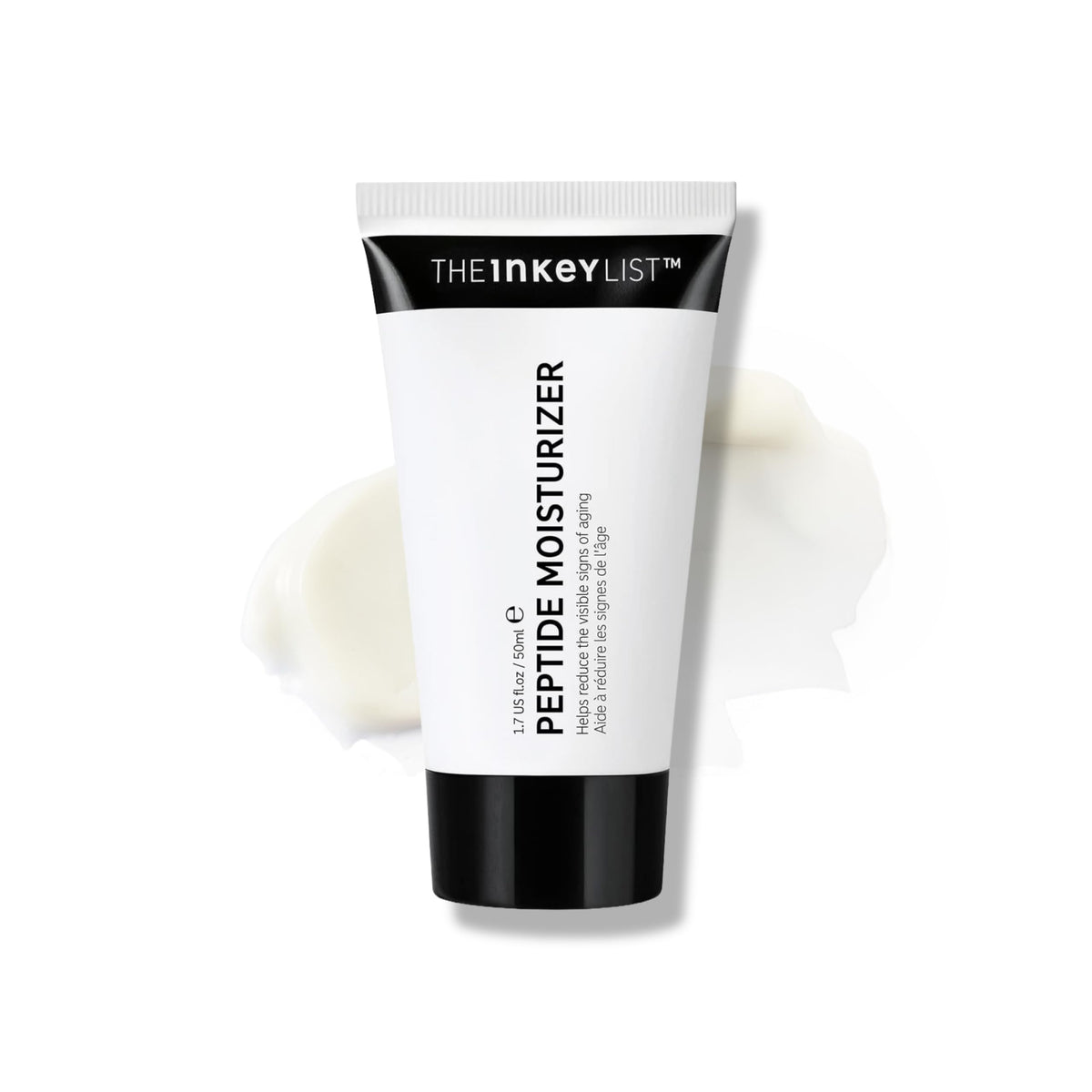 The INKEY List moisturizer front packaging showing clean tube benefit: clear product ID