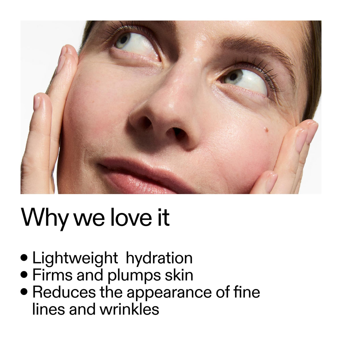 The INKEY List moisturizer texture close-up showing lightweight cream for fast absorption
