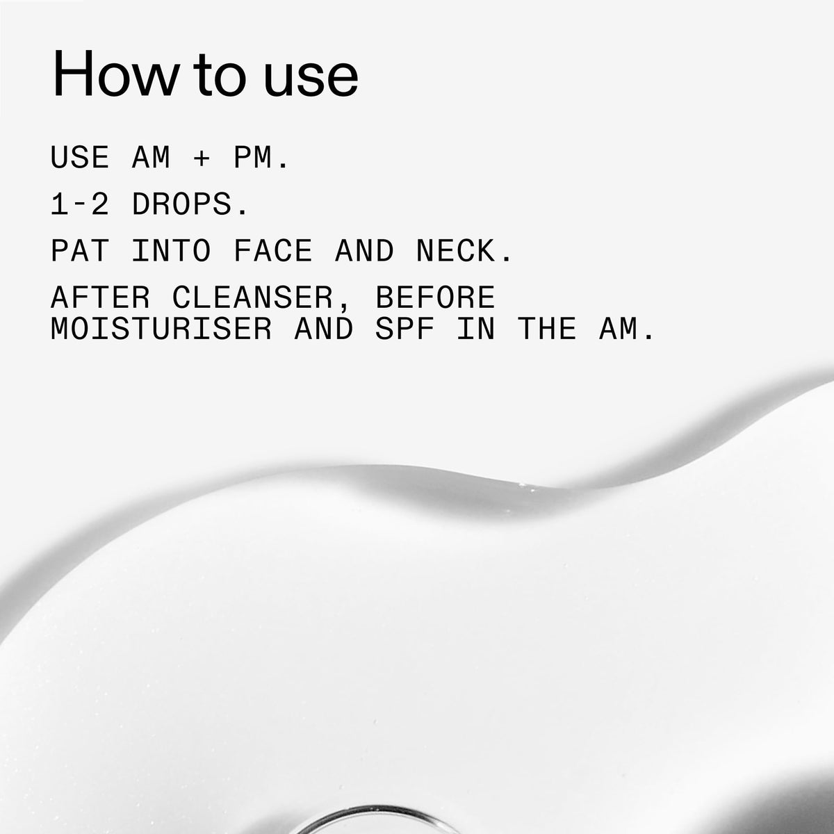 The INKEY List PHA Toner on a cotton pad demonstrating easy application and gentle exfoliation