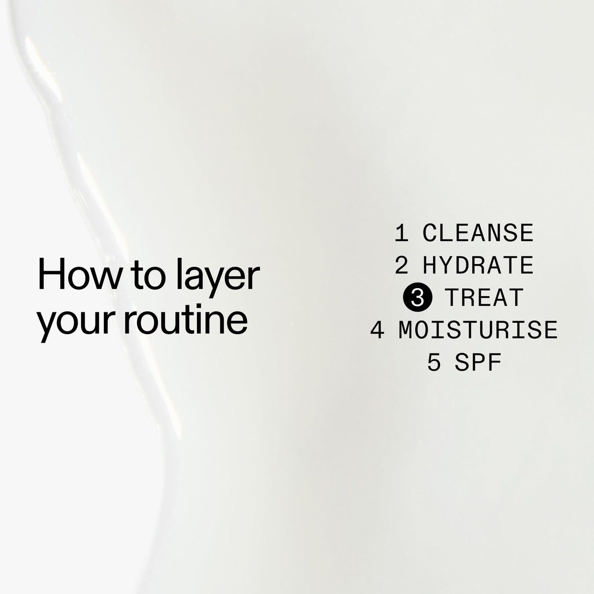 The INKEY List serum pump dispenser detail highlighting easy controlled application benefit