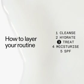 The INKEY List serum pump dispenser detail highlighting easy controlled application benefit